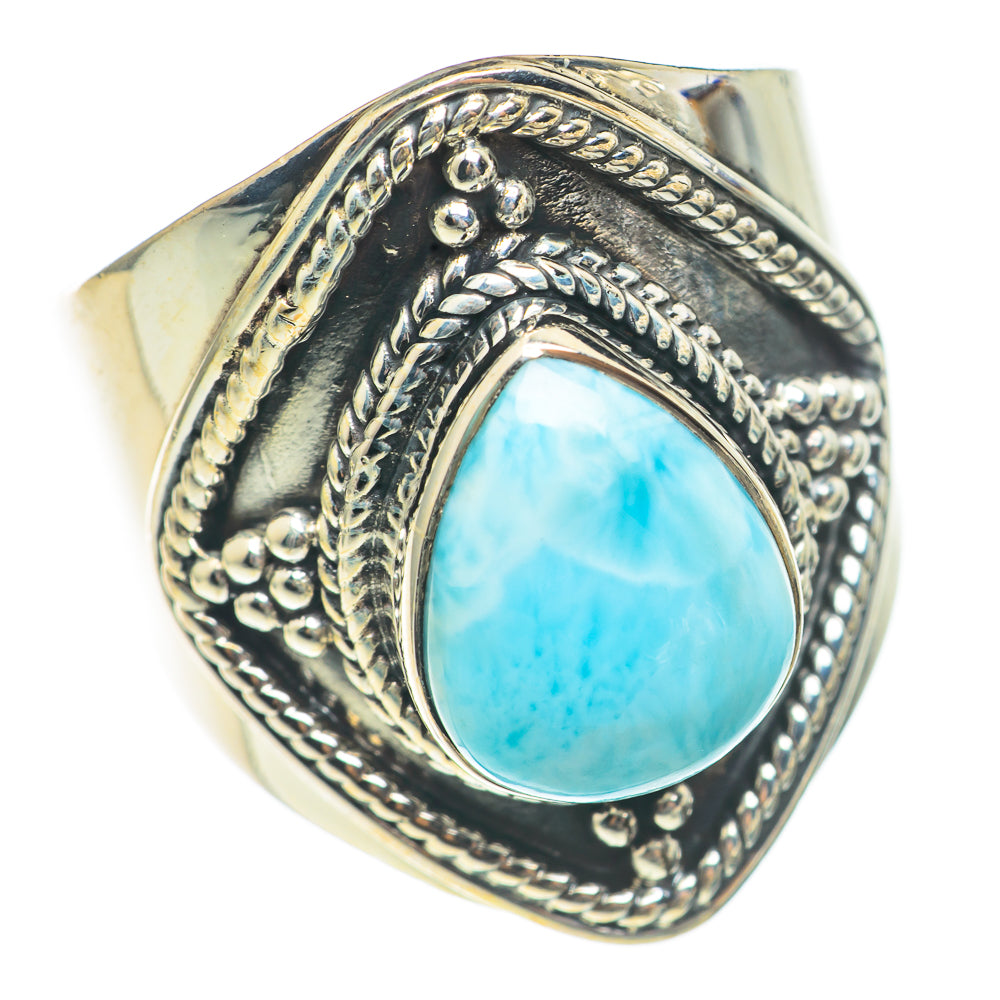 Larimar Rings handcrafted by Ana Silver Co - RING70155