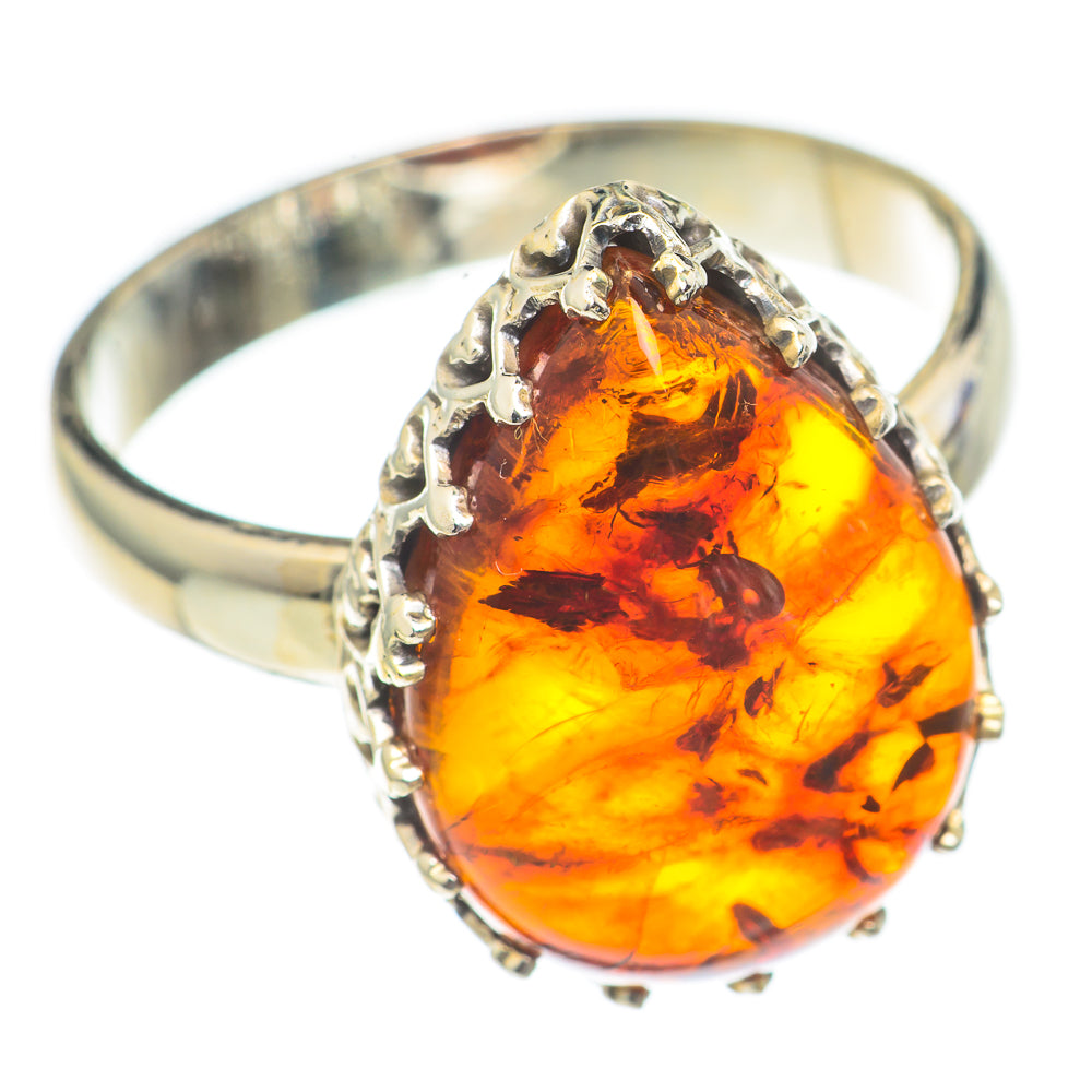 Baltic Amber Rings handcrafted by Ana Silver Co - RING70168