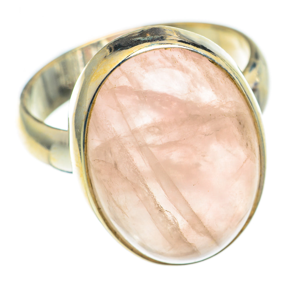 Rose Quartz Rings handcrafted by Ana Silver Co - RING70172