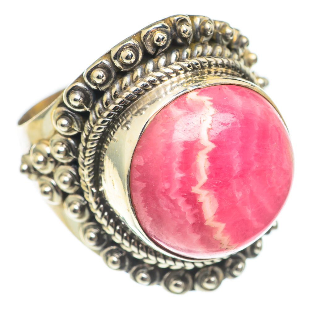 Rhodochrosite Rings handcrafted by Ana Silver Co - RING70173