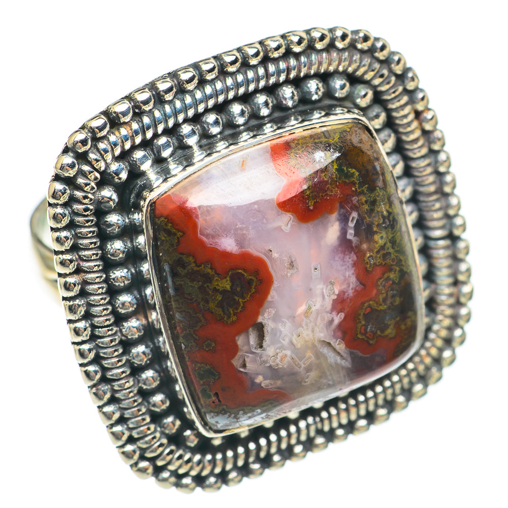 Moroccan Agate Rings handcrafted by Ana Silver Co - RING70230