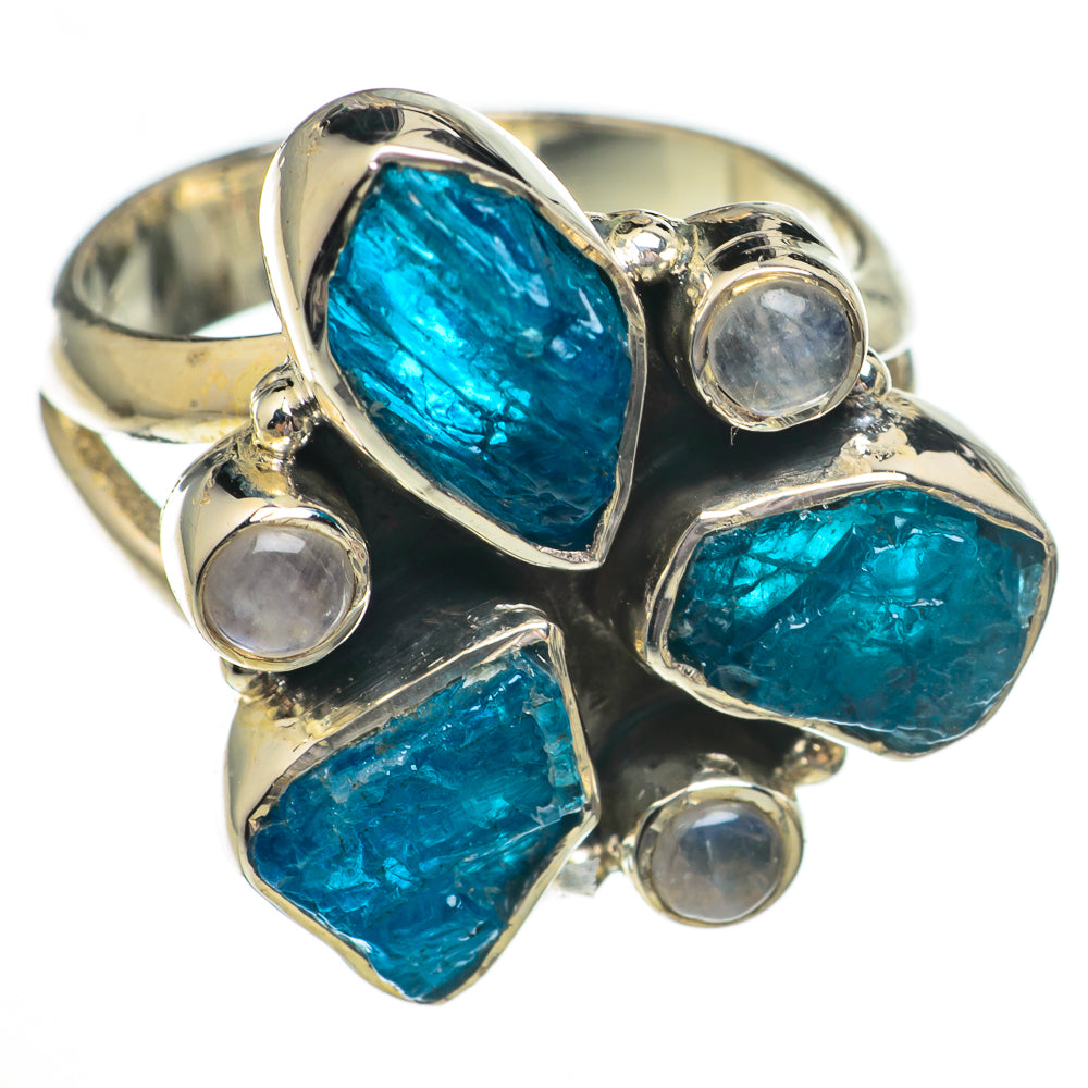 Blue Fluorite Rings handcrafted by Ana Silver Co - RING70267