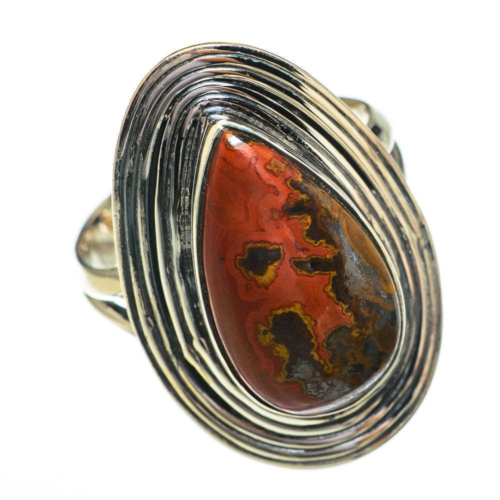 Moroccan Agate Rings handcrafted by Ana Silver Co - RING70280
