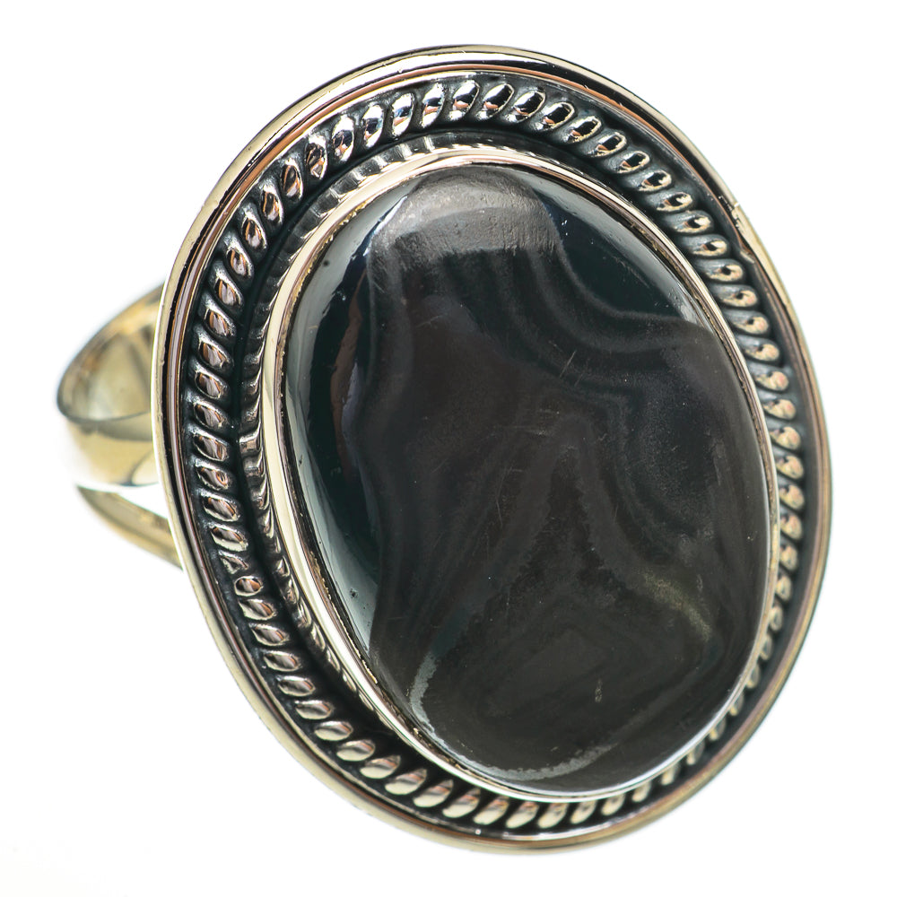 Psilomelane Rings handcrafted by Ana Silver Co - RING70295