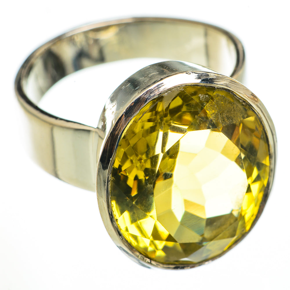 Lemon Quartz Rings handcrafted by Ana Silver Co - RING70305