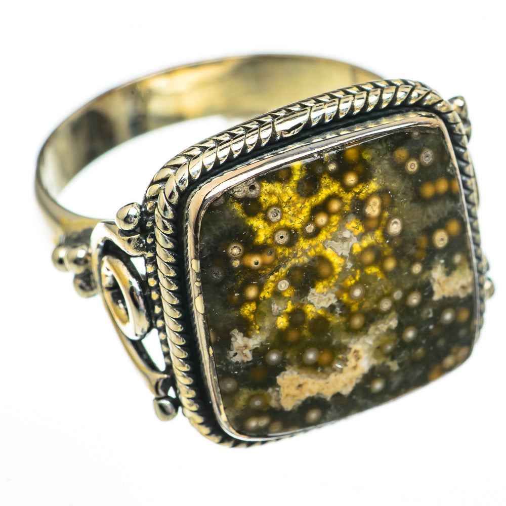 Ocean Jasper Rings handcrafted by Ana Silver Co - RING70314