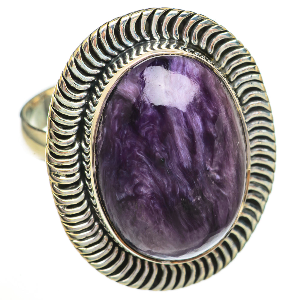 Charoite Rings handcrafted by Ana Silver Co - RING70404