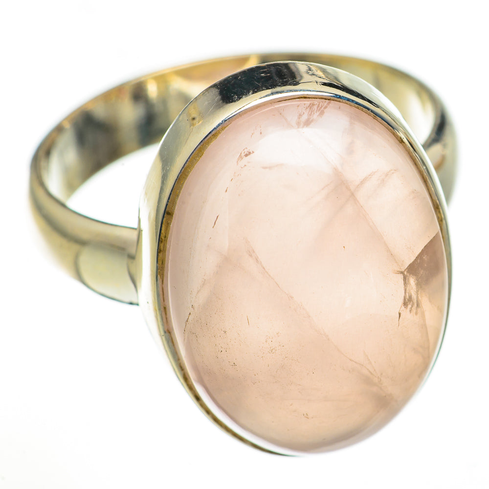 Rose Quartz Rings handcrafted by Ana Silver Co - RING70435