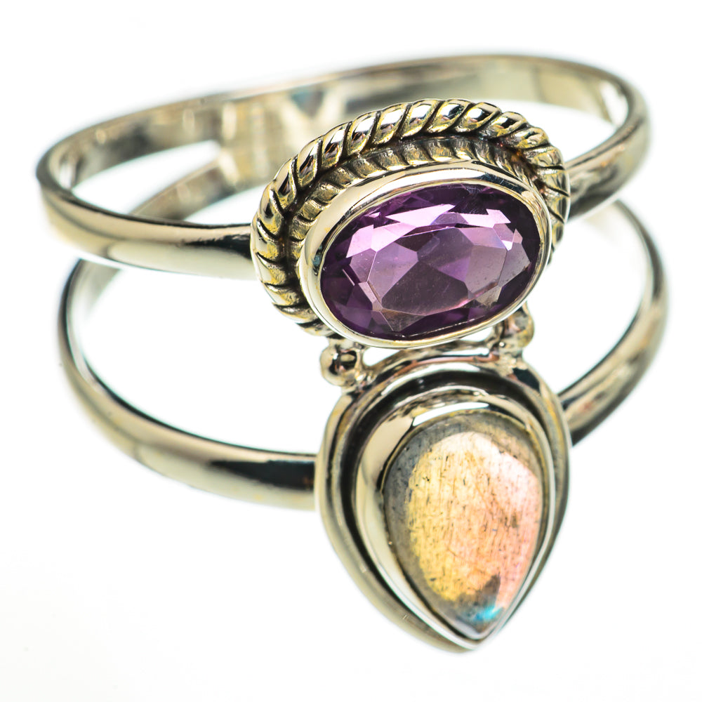 Labradorite Rings handcrafted by Ana Silver Co - RING70443