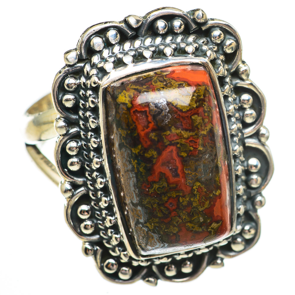Moroccan Agate Rings handcrafted by Ana Silver Co - RING70457