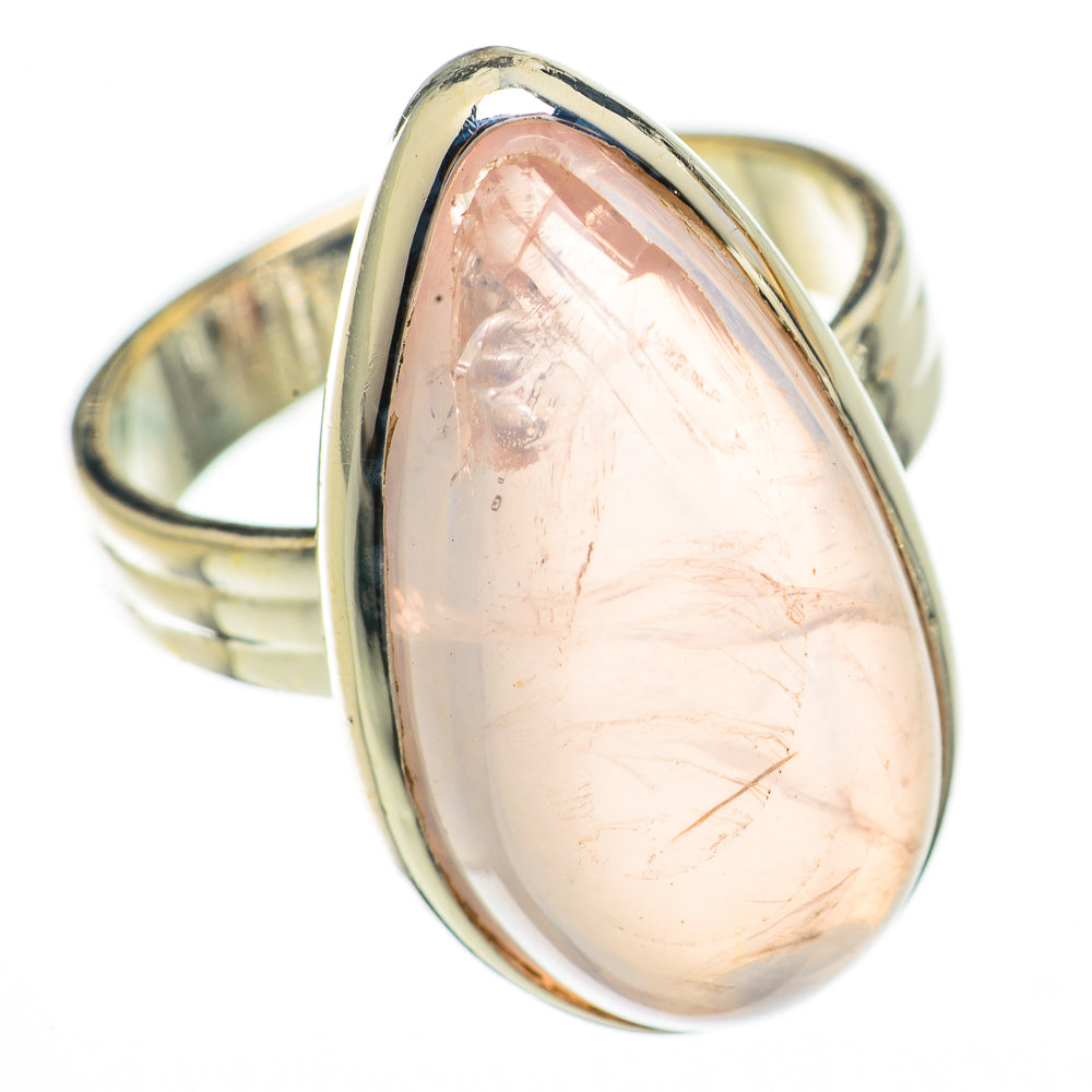 Rose Quartz Rings handcrafted by Ana Silver Co - RING70467