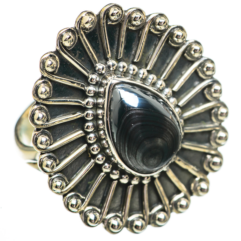 Psilomelane Rings handcrafted by Ana Silver Co - RING70543 - Photo 2