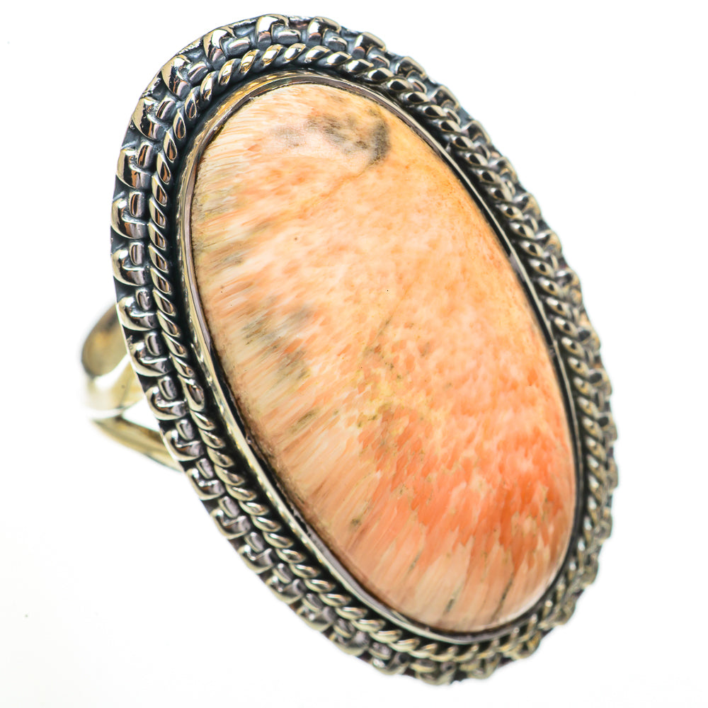 Scolecite Rings handcrafted by Ana Silver Co - RING70560