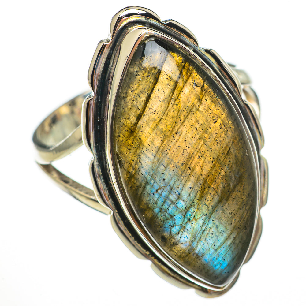 Labradorite Rings handcrafted by Ana Silver Co - RING70605