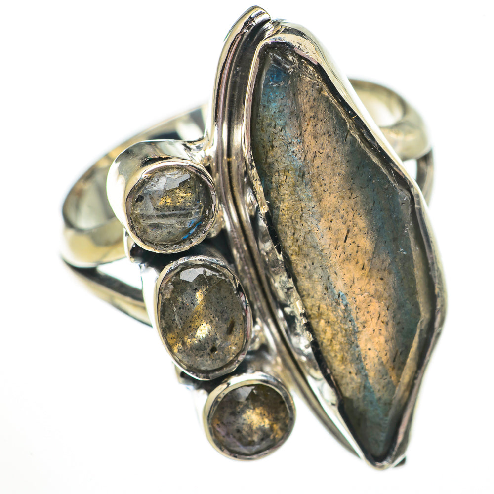 Labradorite Rings handcrafted by Ana Silver Co - RING70652