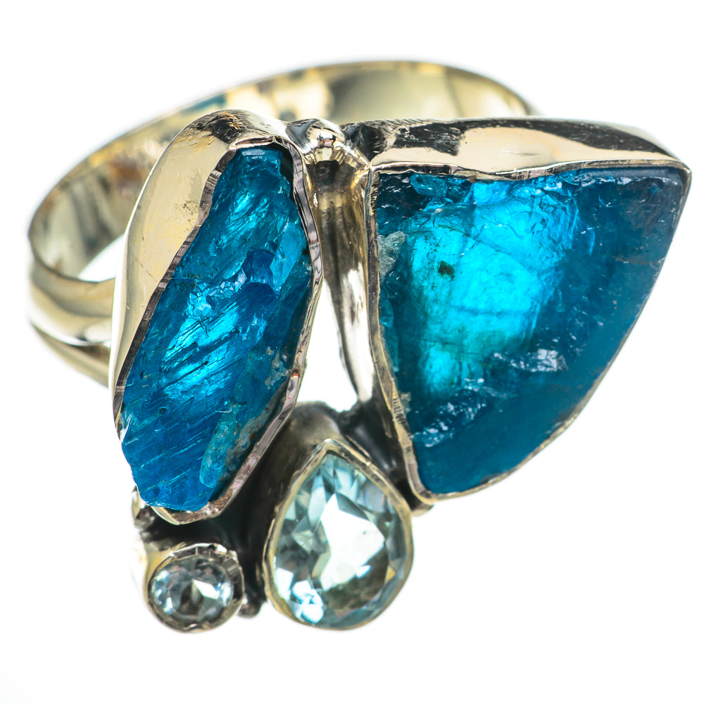 Blue Fluorite Rings handcrafted by Ana Silver Co - RING70653