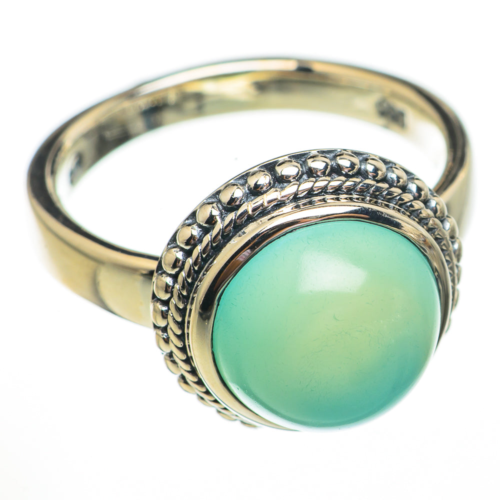 Aqua Chalcedony Rings handcrafted by Ana Silver Co - RING70654