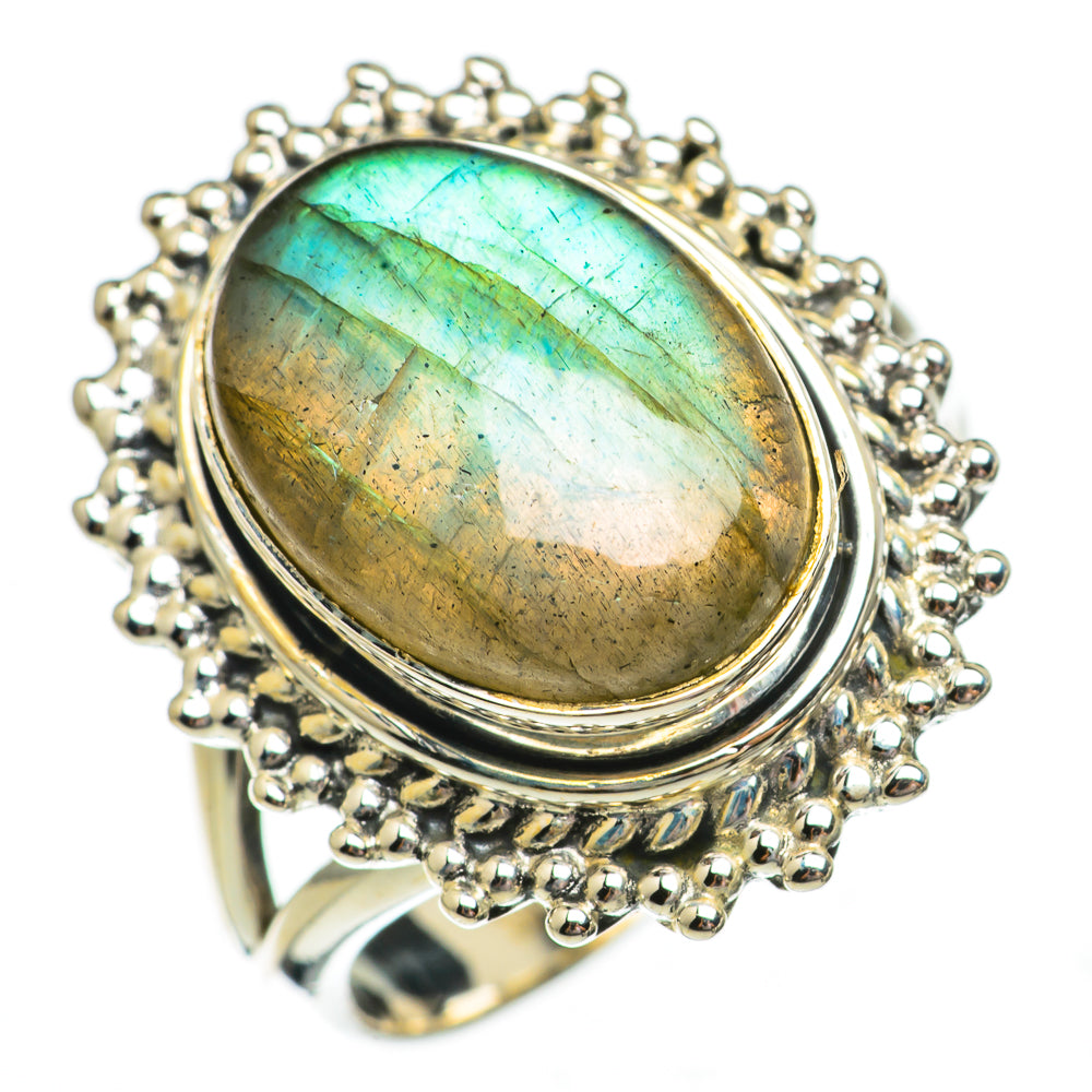 Labradorite Rings handcrafted by Ana Silver Co - RING70694