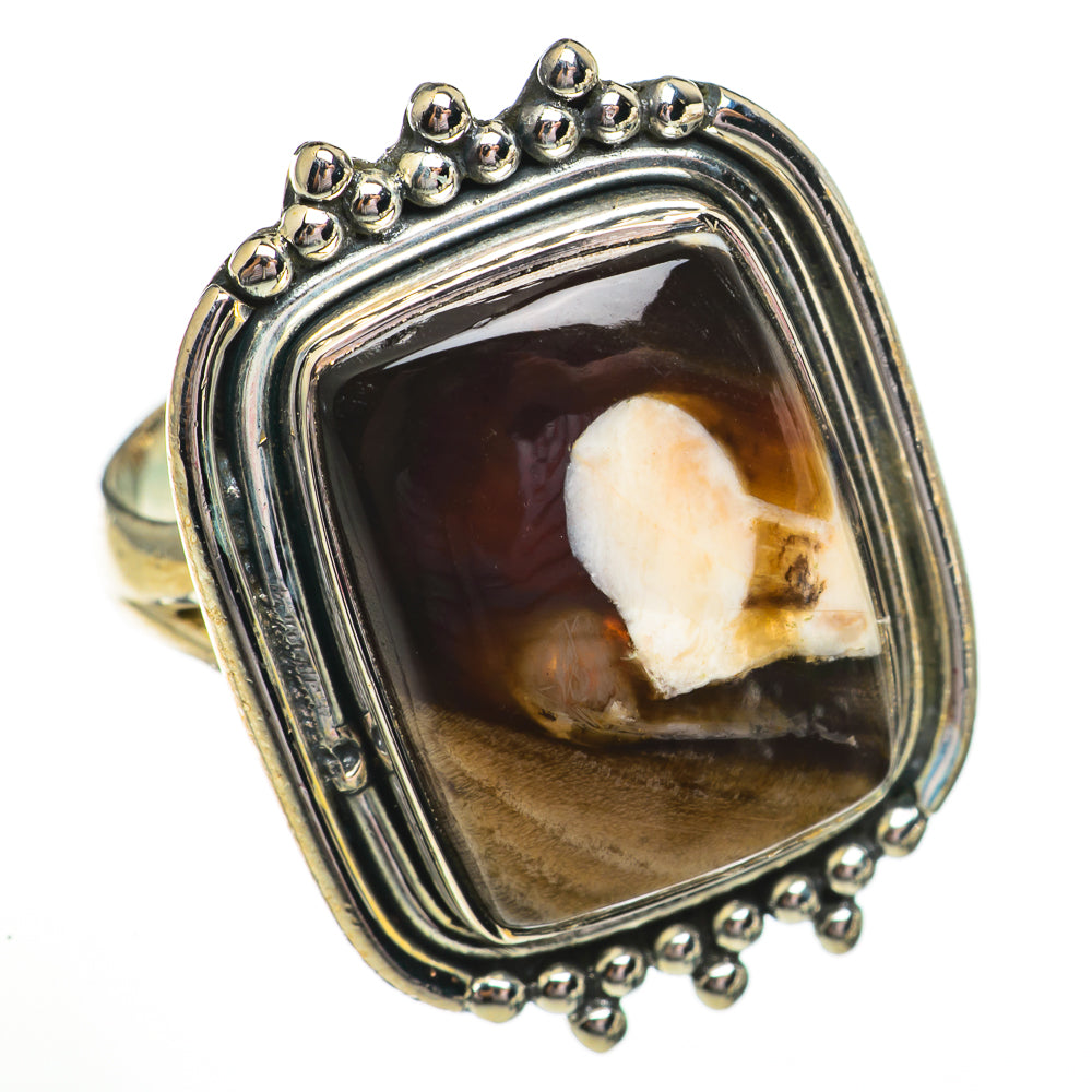 Peanut Wood Jasper Rings handcrafted by Ana Silver Co - RING70699