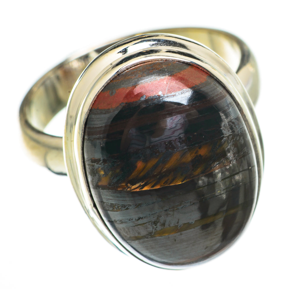 Red Tiger Iron Rings handcrafted by Ana Silver Co - RING70700