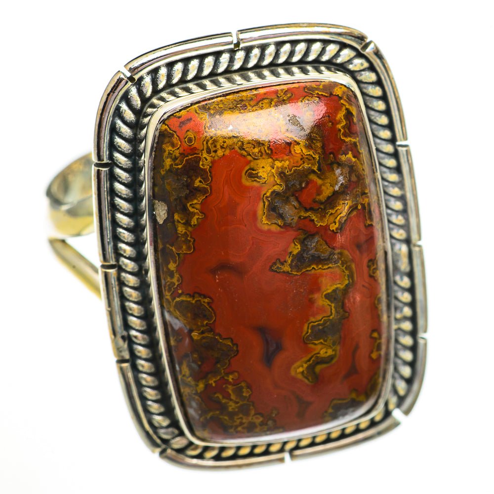 Moroccan Agate Rings handcrafted by Ana Silver Co - RING70733