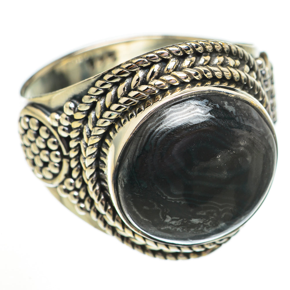 Psilomelane Rings handcrafted by Ana Silver Co - RING70748