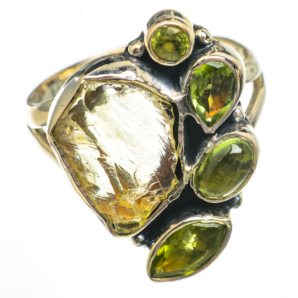 Green Amethyst Rings handcrafted by Ana Silver Co - RING70756