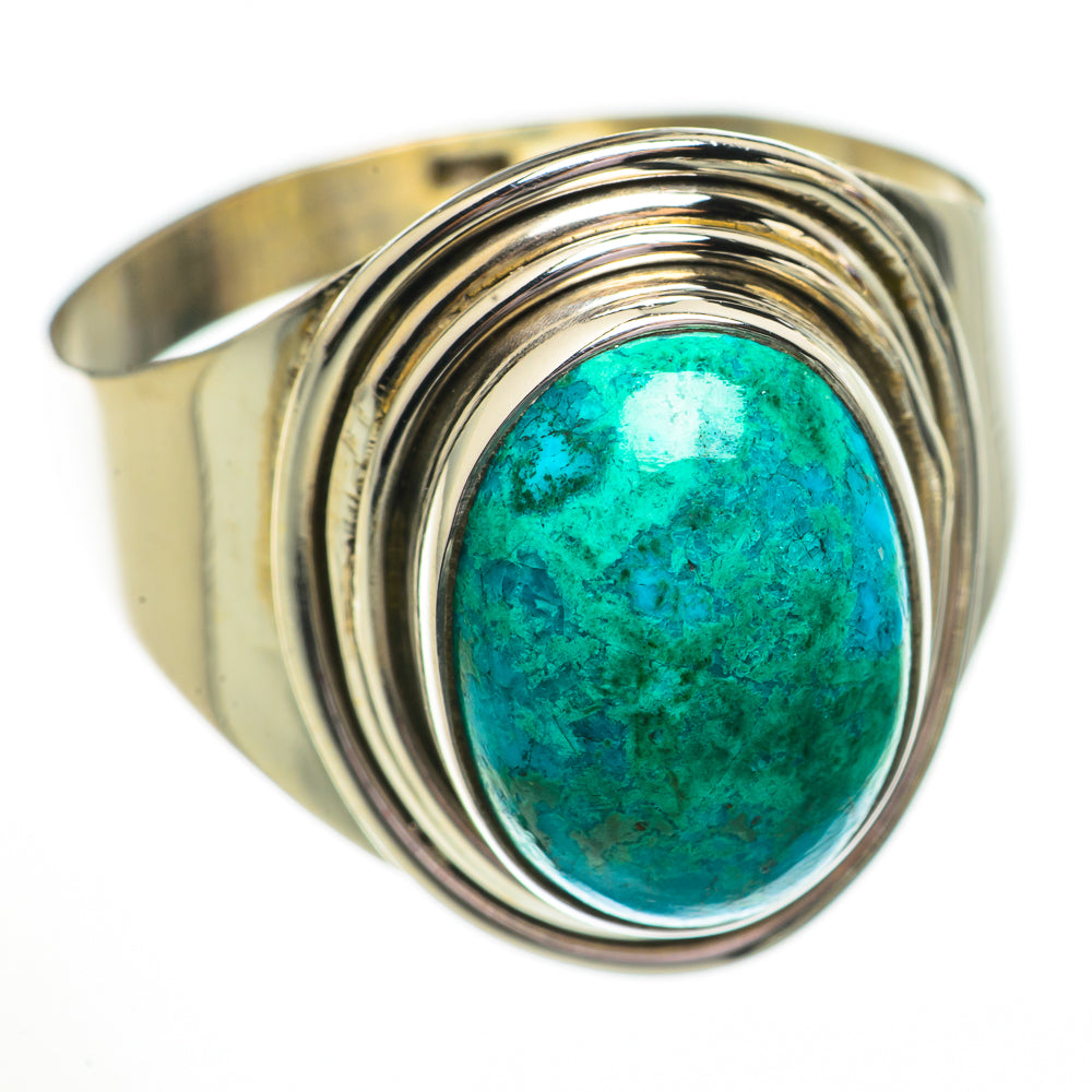 Chrysocolla Rings handcrafted by Ana Silver Co - RING70802