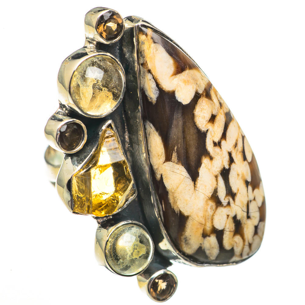 Peanut Wood Jasper Rings handcrafted by Ana Silver Co - RING70820
