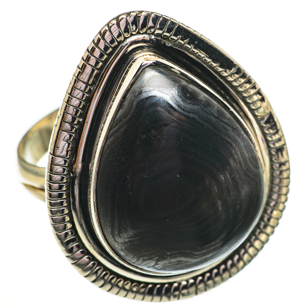 Psilomelane Rings handcrafted by Ana Silver Co - RING70837 - Photo 2