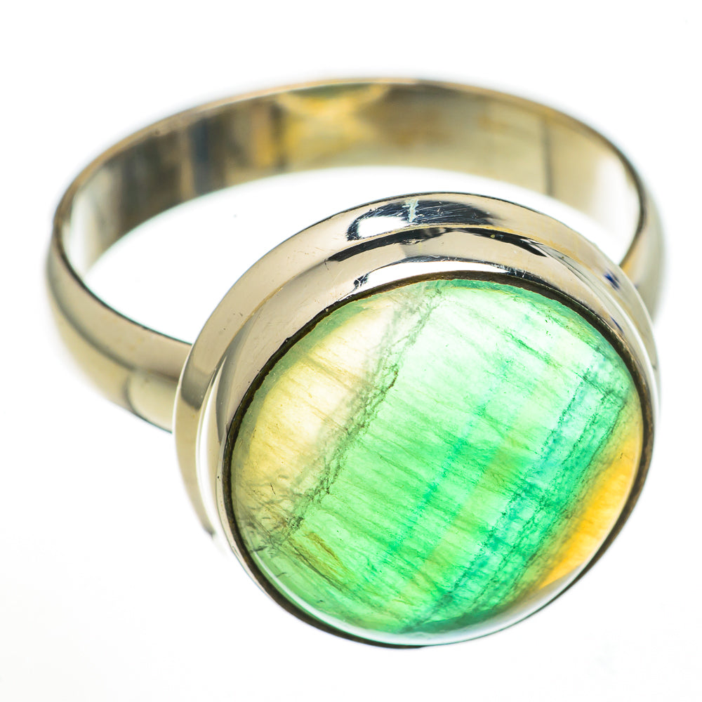 Green Fluorite Rings handcrafted by Ana Silver Co - RING70895