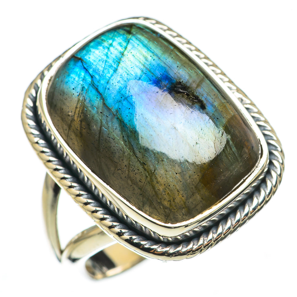 Labradorite Rings handcrafted by Ana Silver Co - RING70969