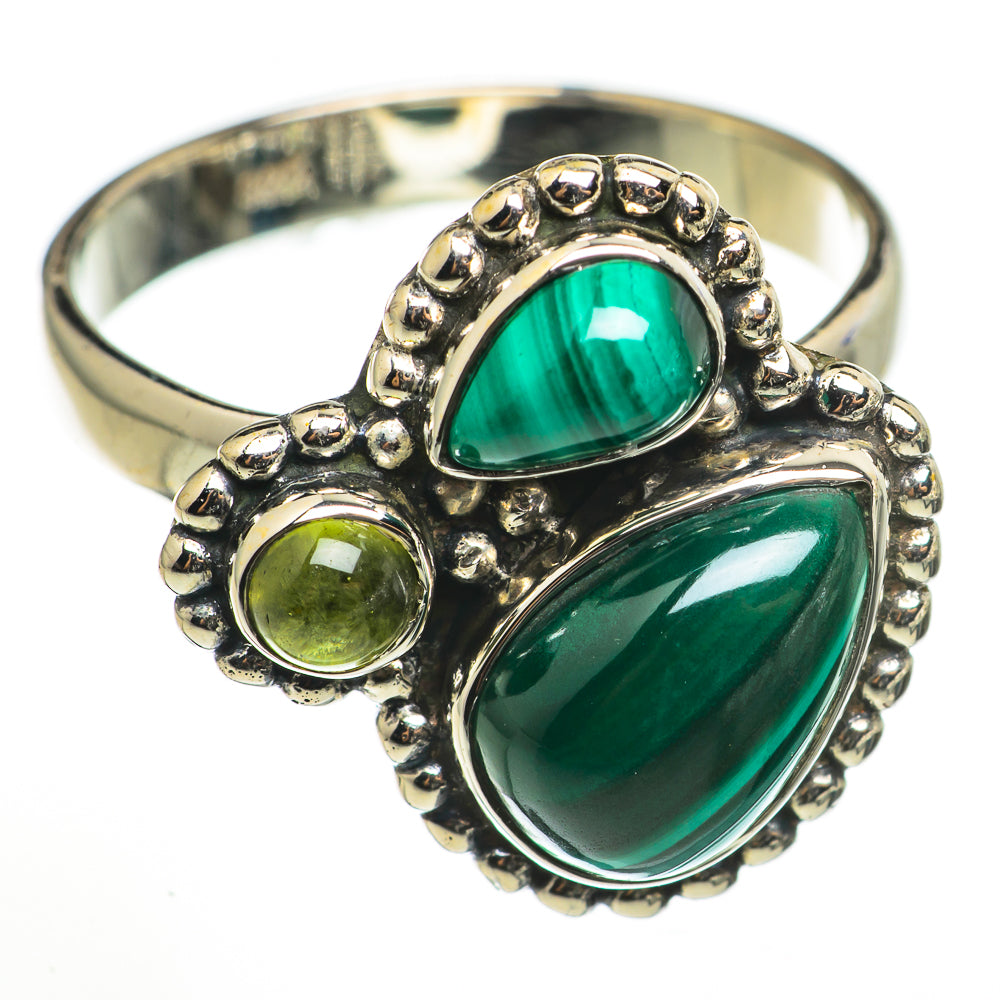 Malachite Rings handcrafted by Ana Silver Co - RING70975