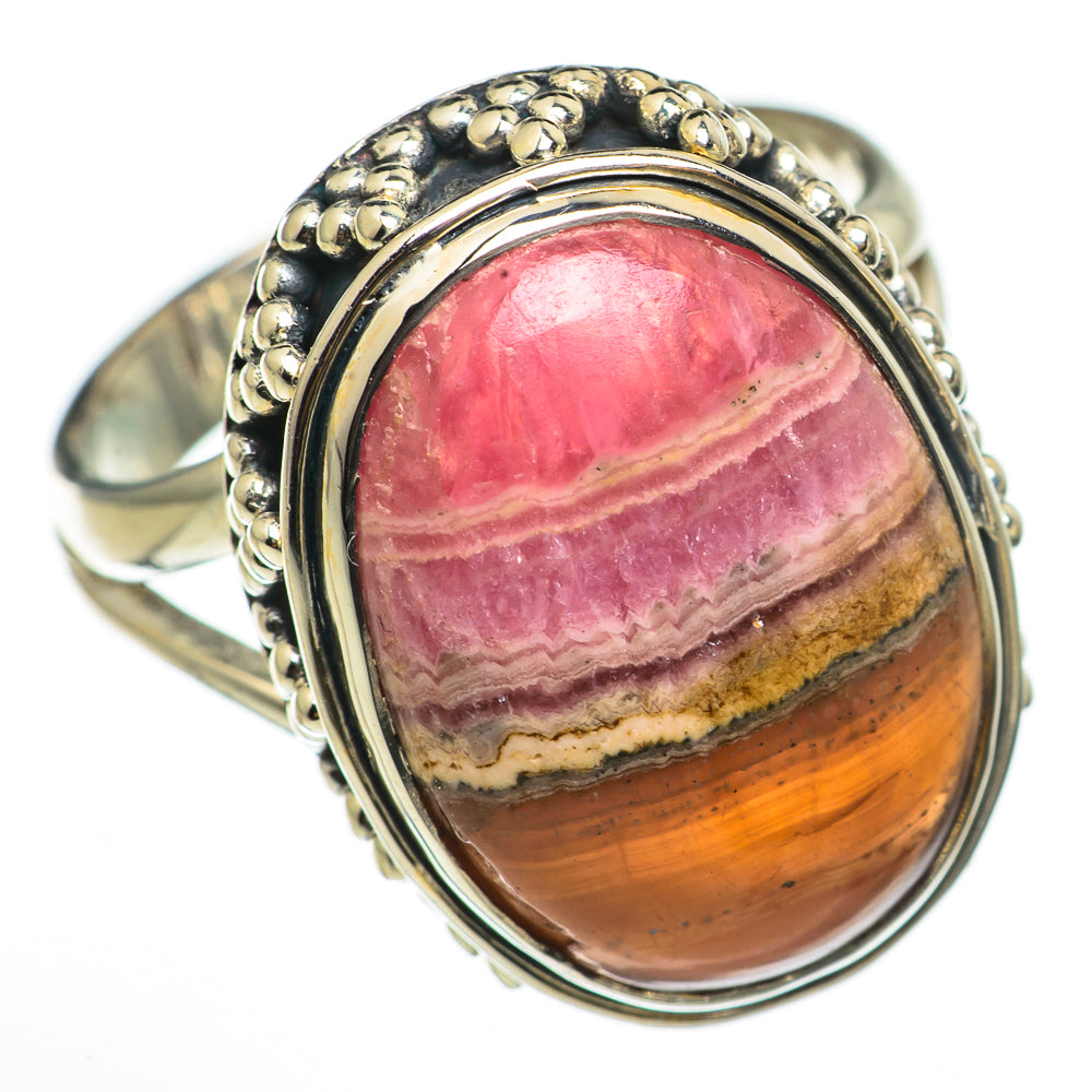 Rhodochrosite Rings handcrafted by Ana Silver Co - RING70988