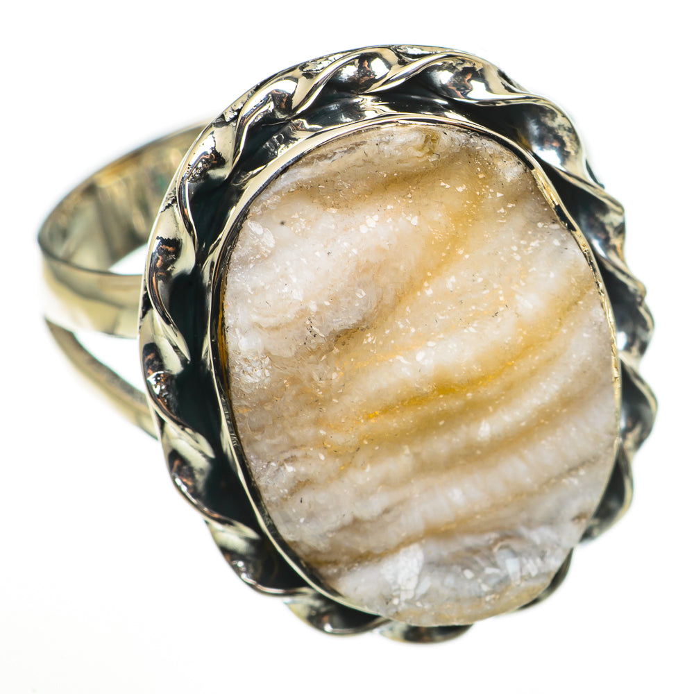 Desert Druzy Rings handcrafted by Ana Silver Co - RING71035
