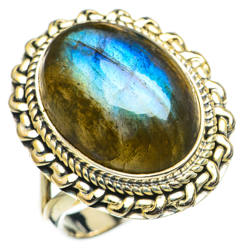 Labradorite Rings handcrafted by Ana Silver Co - RING71040