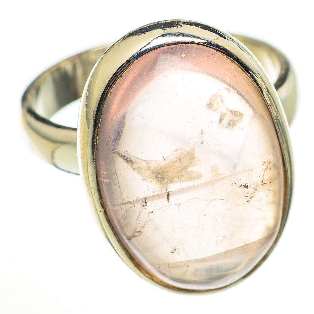 Rose Quartz Rings handcrafted by Ana Silver Co - RING71096