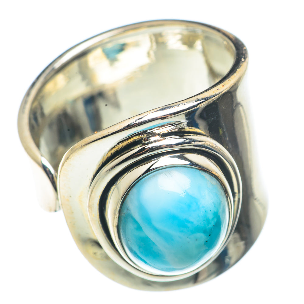 Larimar Rings handcrafted by Ana Silver Co - RING71118