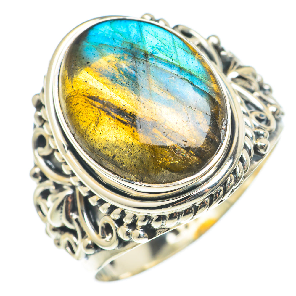 Labradorite Rings handcrafted by Ana Silver Co - RING71120