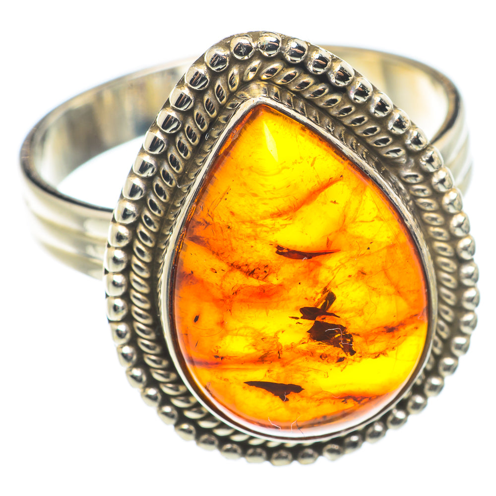 Baltic Amber Rings handcrafted by Ana Silver Co - RING71130