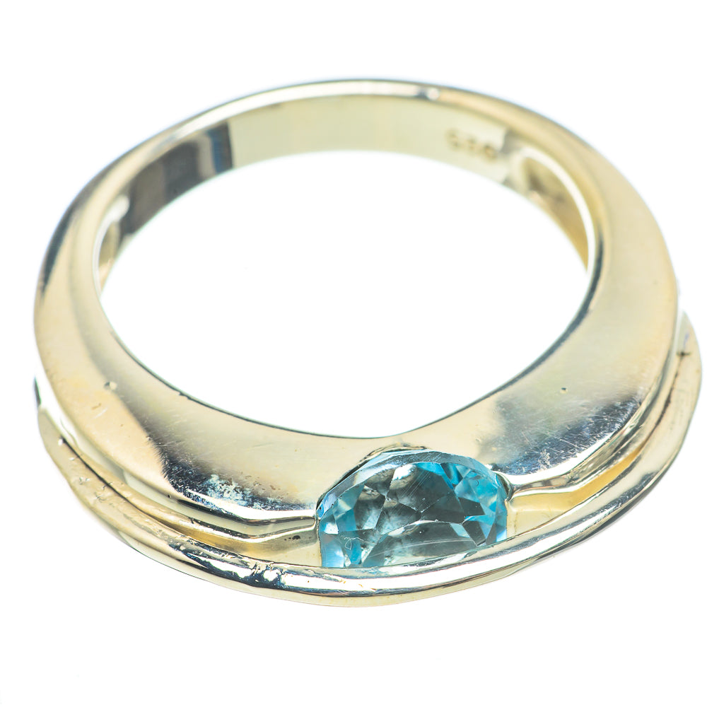 Blue Topaz Rings handcrafted by Ana Silver Co - RING71150