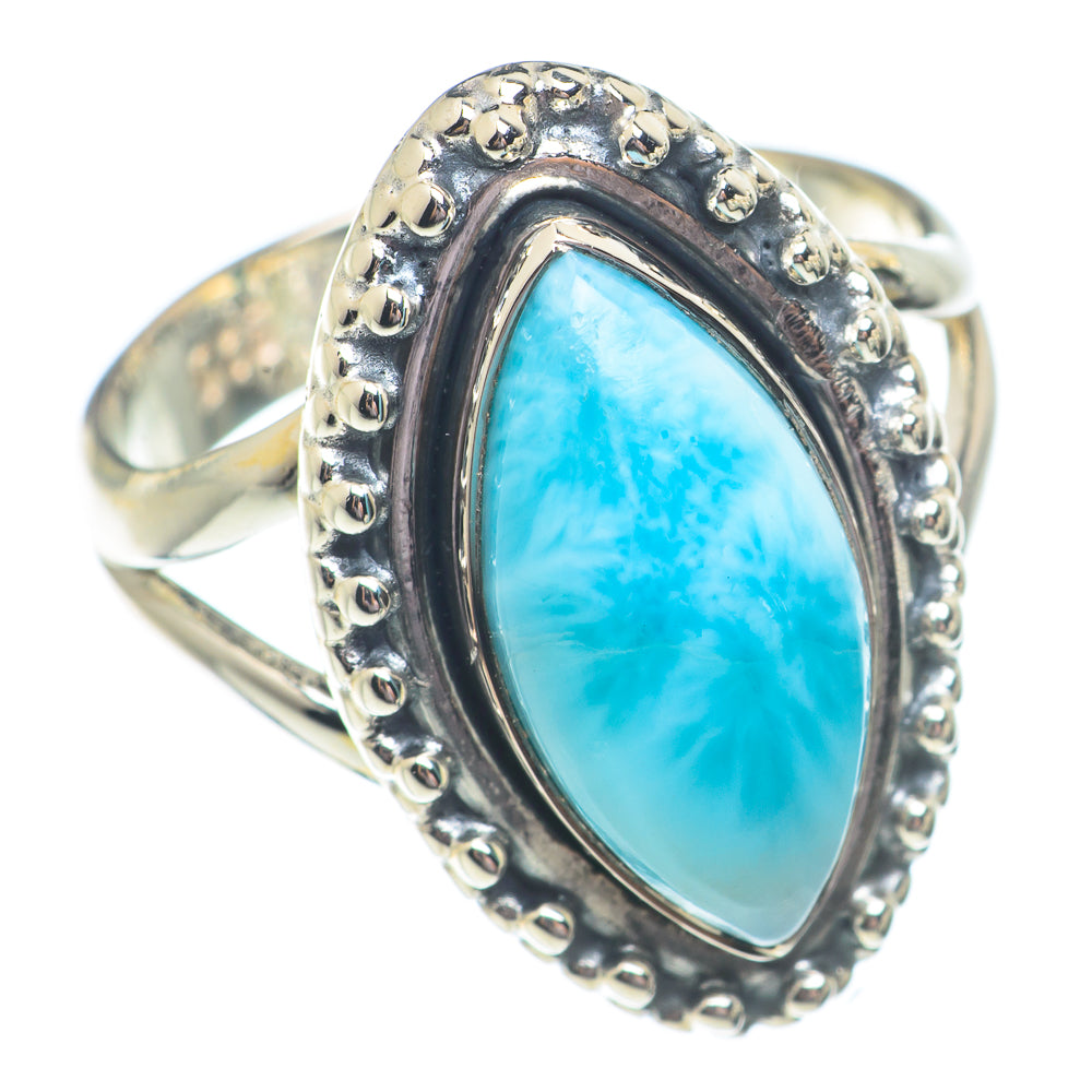Larimar Rings handcrafted by Ana Silver Co - RING71187