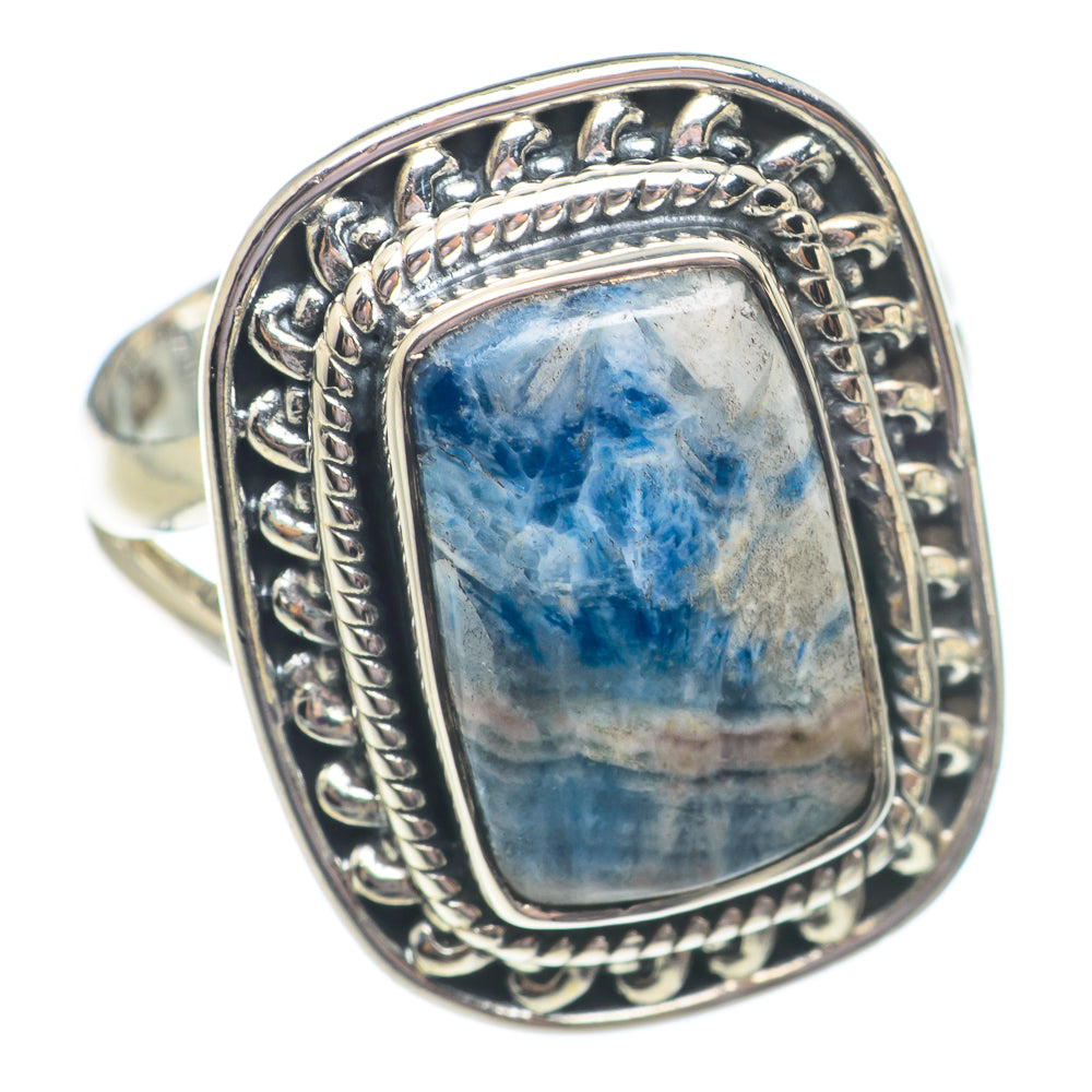 Blue Scheelite Rings handcrafted by Ana Silver Co - RING71191