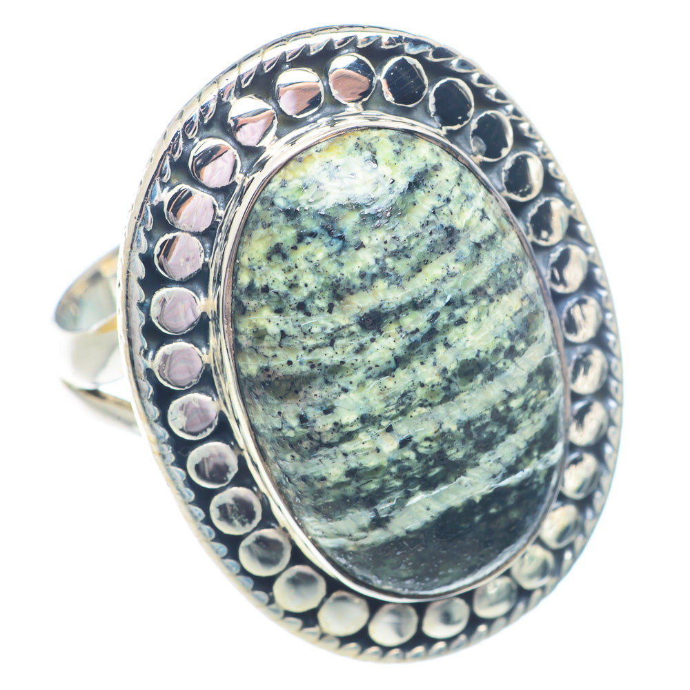 Lizard Jasper Rings handcrafted by Ana Silver Co - RING71234