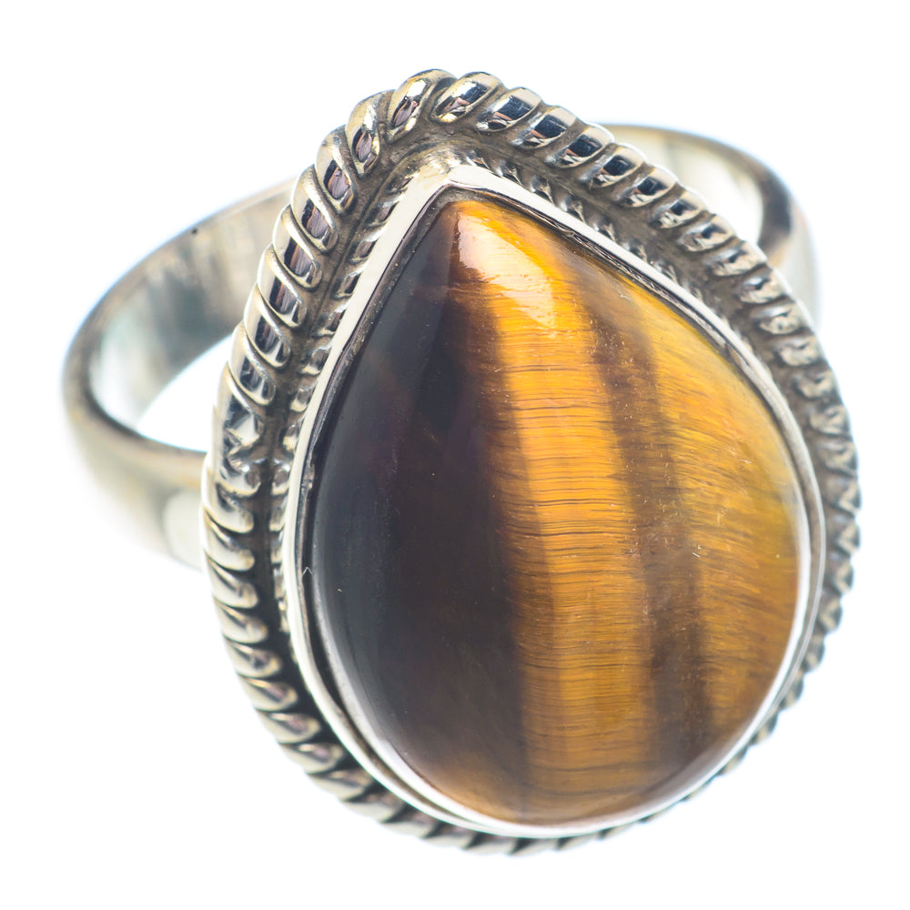 Tiger Eye Rings handcrafted by Ana Silver Co - RING71312