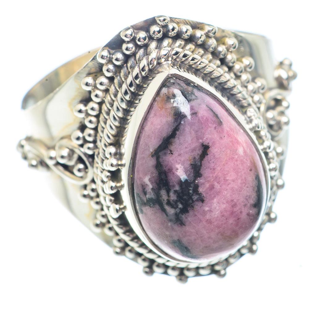 Rhodonite Rings handcrafted by Ana Silver Co - RING71358