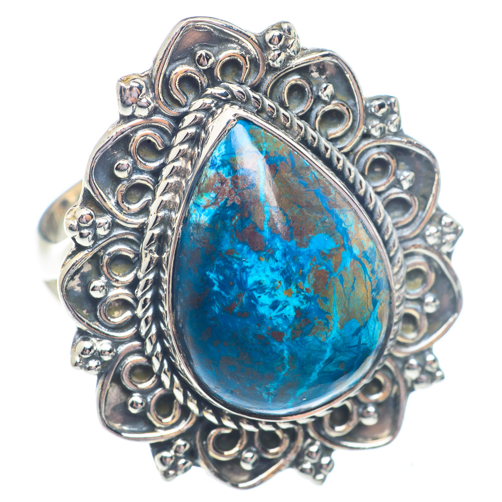 Chrysocolla Rings handcrafted by Ana Silver Co - RING71375