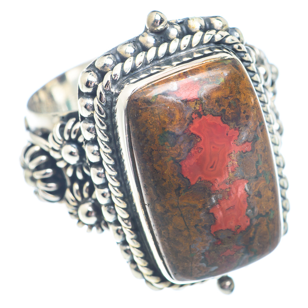 Moroccan Agate Rings handcrafted by Ana Silver Co - RING71391