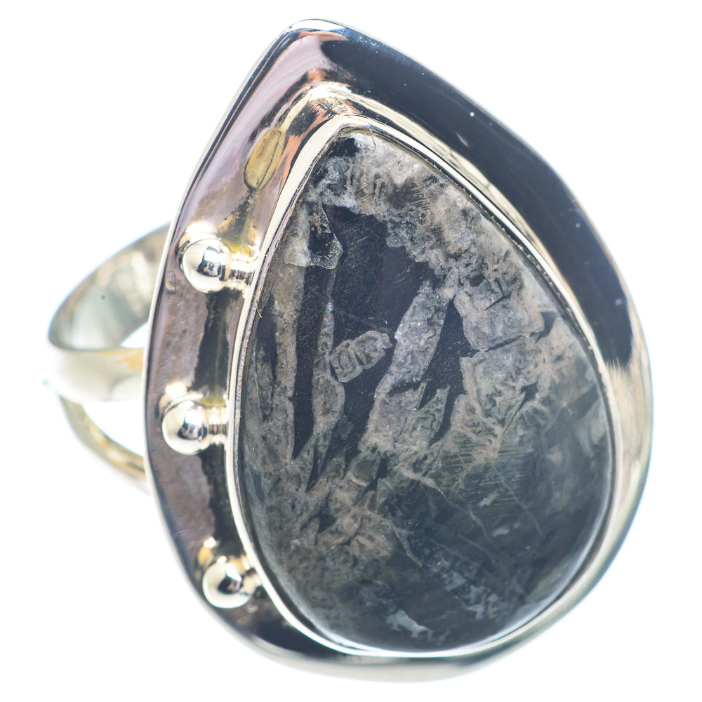 Chrysanthemum Stone Rings handcrafted by Ana Silver Co - RING71405
