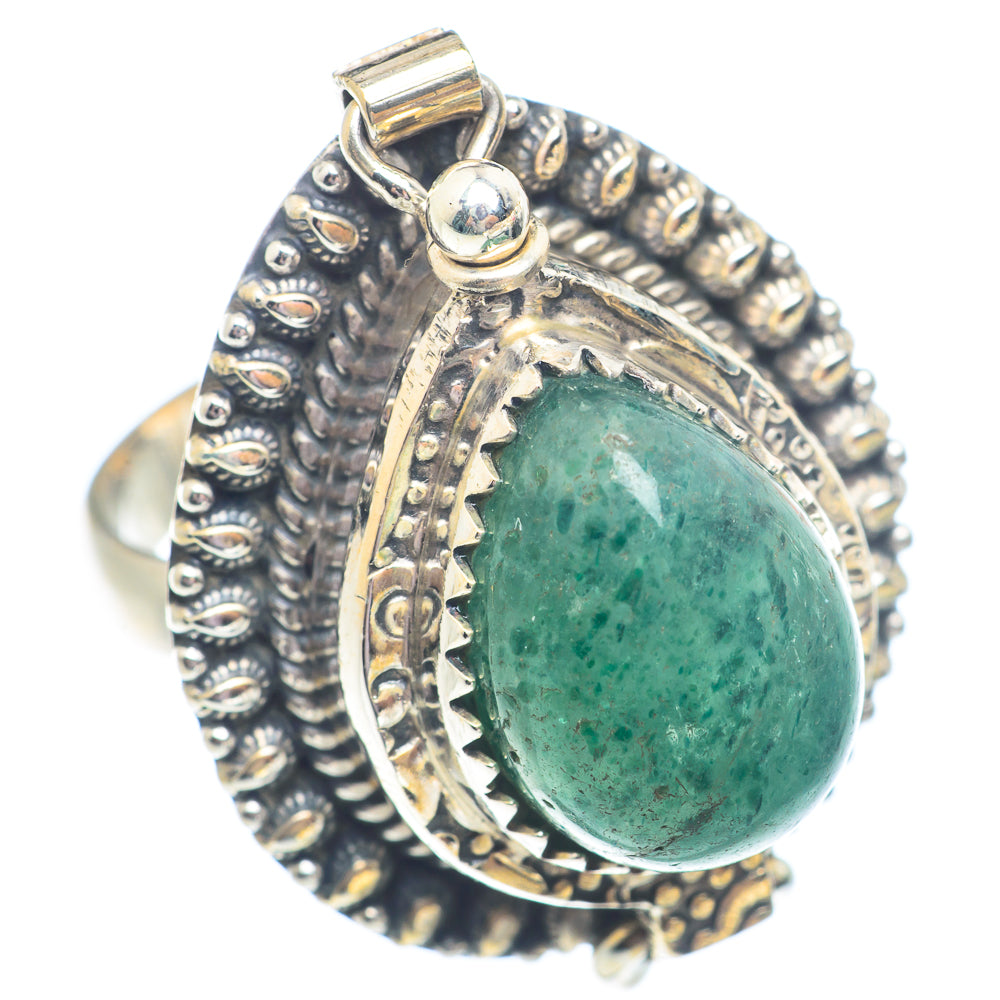 Green Aventurine Rings handcrafted by Ana Silver Co - RING71428